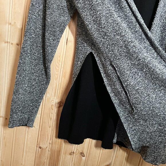 Billy Reid Womens Sz S Beige Open Front Long Sleeve Cardigan Cotton Silk Italy - Picture 2 of 11